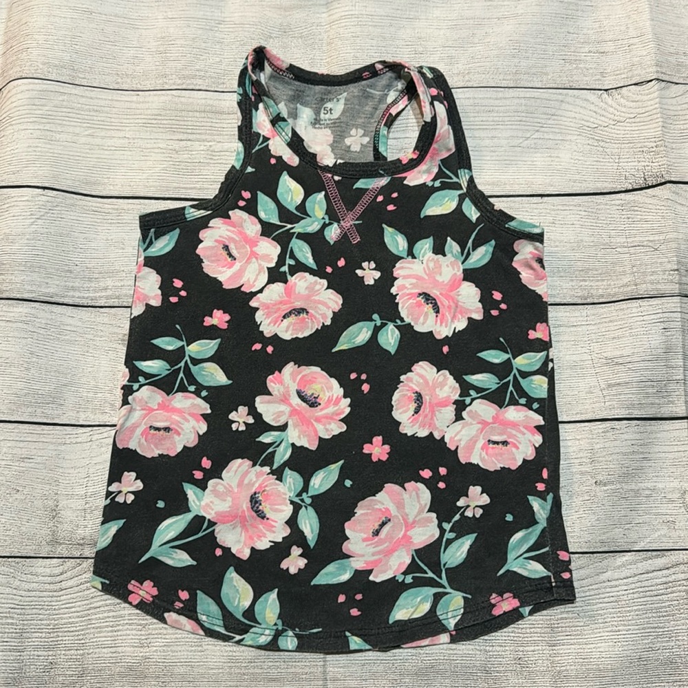 Carter’s Floral Racerback Tank Top size 5T